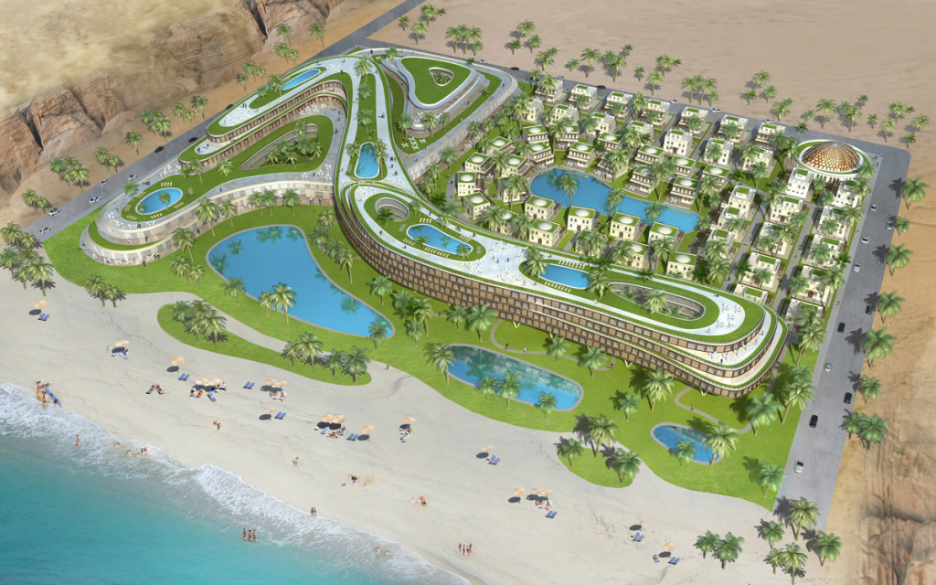Hotel Resort Anlage im Oman