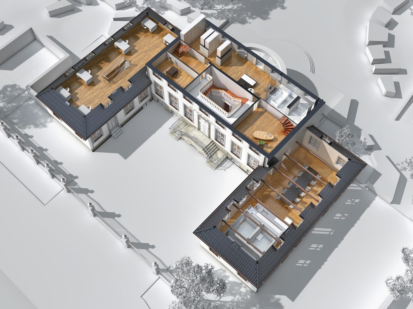 3D Grundriss Villa | in Dänemark